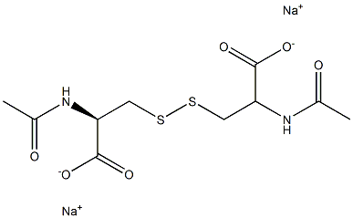 N,N'-Diacetylcystine disodium salt Struktur