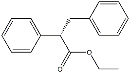 [S,(+)]-2,3-Diphenylpropionic acid ethyl ester Struktur