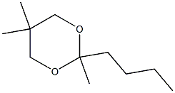 2-Butyl-2,5,5-trimethyl-1,3-dioxane Struktur