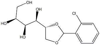 1-O,2-O-(2-Chlorobenzylidene)-L-glucitol Struktur