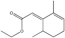 2,6-Dimethyl-2-cyclohexen-1-ylideneacetic acid ethyl ester Struktur