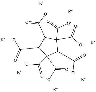 1,1,2,3,3,4,5-Cyclopentaneheptacarboxylic acid heptapotassium salt Struktur