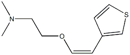 3-[(Z)-2-[2-(Dimethylamino)ethoxy]vinyl]thiophene Struktur