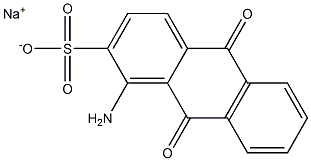 1-Amino-9,10-dihydro-9,10-dioxoanthracene-2-sulfonic acid sodium salt Struktur