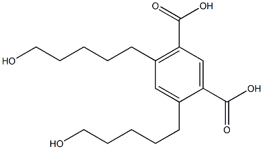 4,6-Bis(5-hydroxypentyl)isophthalic acid Struktur