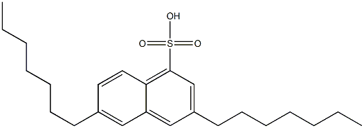 3,6-Diheptyl-1-naphthalenesulfonic acid Struktur