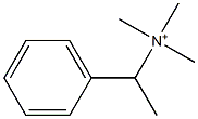 N-(1-Phenylethyl)-N,N-dimethylmethaneaminium Struktur