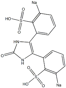 4,5-Bis(3-sodiosulfophenyl)-1H-imidazol-2(3H)-one Struktur