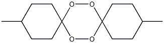 3,12-Dimethyl-7,8,15,16-tetraoxadispiro[5.2.5.2]hexadecane Struktur