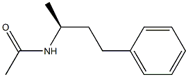 (+)-N-[(S)-1-Methyl-3-phenylpropyl]acetamide Struktur