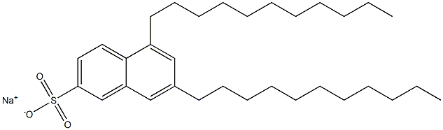 5,7-Diundecyl-2-naphthalenesulfonic acid sodium salt Struktur