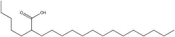 2-Pentylhexadecanoic acid Struktur