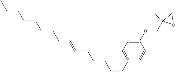 4-(6-Pentadecenyl)phenyl 2-methylglycidyl ether Struktur