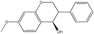 (4R)-7-Methoxy-3-phenylchroman-4-ol Struktur