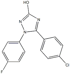 1-(4-Fluorophenyl)-5-(4-chlorophenyl)-1H-1,2,4-triazol-3-ol Struktur