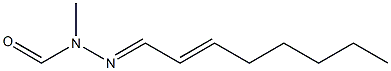 2-(2-Octen-1-ylidene)-1-methylhydrazinecarbaldehyde Struktur