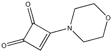 3-Morpholino-3-cyclobutene-1,2-dione Struktur