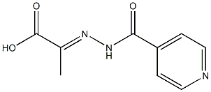 2-[2-(4-Pyridylcarbonyl)hydrazono]propionic acid Struktur