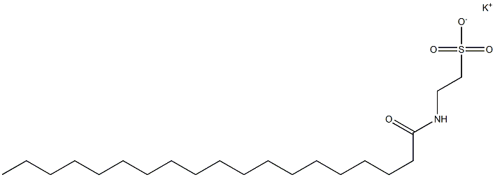 N-(1-Oxononadecyl)taurine potassium salt Struktur