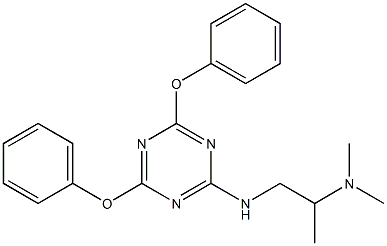 2,4-Diphenoxy-6-[[2-(dimethylamino)propyl]amino]-1,3,5-triazine Struktur