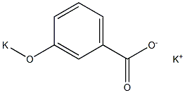 m-(Potassiooxy)benzoic acid potassium salt Struktur