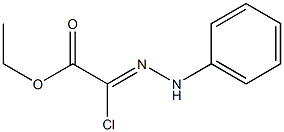 2-(2-Phenylhydrazono)-2-chloroacetic acid ethyl ester Struktur