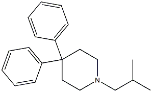 4,4-Diphenyl-1-isobutylpiperidine Struktur