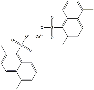 Bis(2,5-dimethyl-1-naphthalenesulfonic acid)calcium salt Struktur