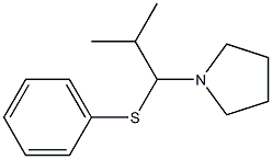 1-[2-Methyl-1-(phenylthio)propyl]pyrrolidine Struktur