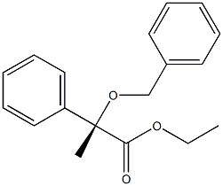 [S,(-)]-2-(Benzyloxy)-2-phenylpropionic acid ethyl ester Struktur