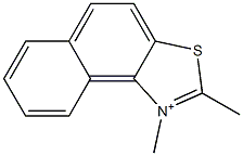 1,2-Dimethylnaphtho[1,2-d]thiazol-1-ium Struktur