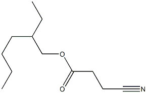 3-Cyanopropionic acid (2-ethylhexyl) ester Struktur