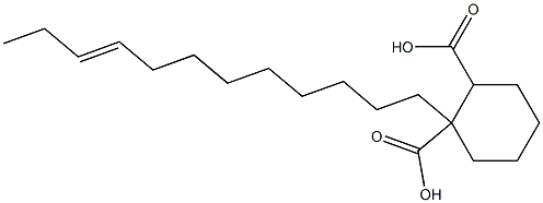 Cyclohexane-1,2-dicarboxylic acid hydrogen 1-(9-dodecenyl) ester Struktur