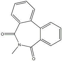 6-Methyl-5H-dibenz[c,e]azepine-5,7(6H)-dione Struktur