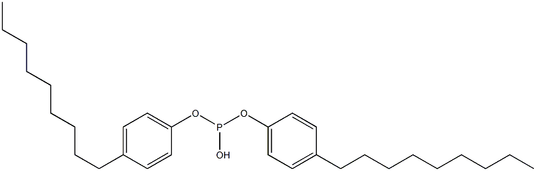 Phosphorous acid hydrogen bis(4-nonylphenyl) ester Struktur