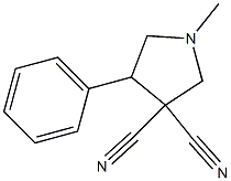 1-Methyl-4-phenylpyrrolidine-3,3-dicarbonitrile Struktur