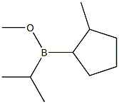 (2-Methylcyclopentyl)isopropyl(methoxy)borane Struktur