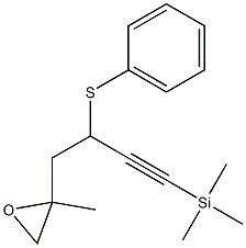 2-Methyl-2-[4-(trimethylsilyl)-2-phenylthio-3-butynyl]oxirane Struktur