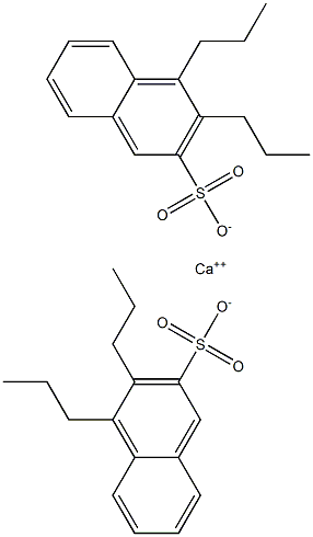 Bis(3,4-dipropyl-2-naphthalenesulfonic acid)calcium salt Struktur