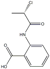 (-)-2-[N-[(S)-2-Chloropropionyl]amino]benzoic acid Struktur