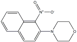 4-(1-Nitro-2-naphtyl)morpholine Struktur