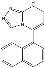 7,8-Dihydro-5-(1-naphtyl)-1,2,4-triazolo[4,3-a]pyrimidine Struktur