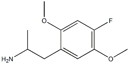 1-(2,5-Dimethoxy-4-fluorophenyl)-2-propanamine Struktur