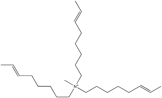 N-Methyl-N,N,N-tri(6-octenyl)aminium Struktur