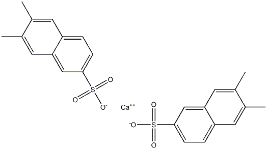 Bis(6,7-dimethyl-2-naphthalenesulfonic acid)calcium salt Struktur