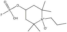 Fluoridophosphoric acid propyl[(2,2,6,6-tetramethylpiperidine 1-oxide)-4-yl] ester Struktur