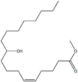 (Z)-10-Hydroxy-5-octadecenoic acid methyl ester Struktur