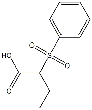 2-Phenylsulfonylbutanoic acid Struktur