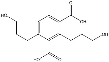 2,4-Bis(3-hydroxypropyl)isophthalic acid Struktur