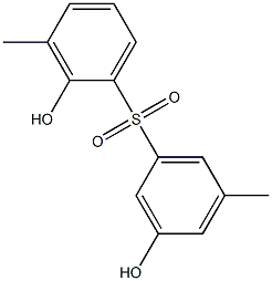 2,3'-Dihydroxy-3,5'-dimethyl[sulfonylbisbenzene] Struktur